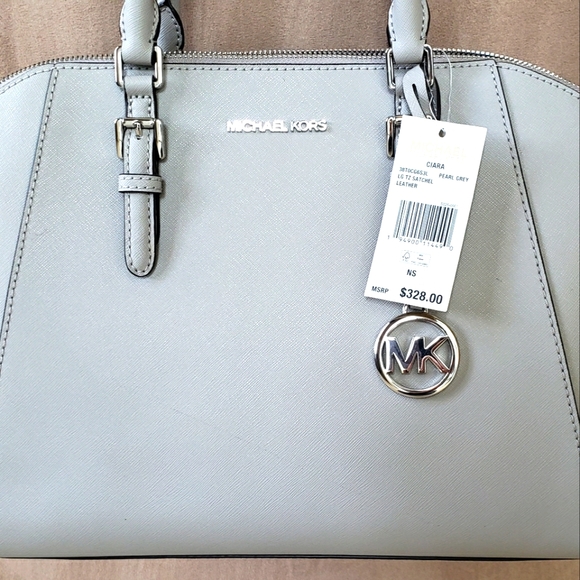 NWT Michael Kors Ciara Large Leather Satchel - Picture 3 of 11